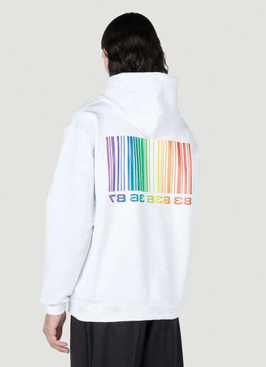 Barcode Hooded Sweatshirt VTMNTS Barcode Hooded Sweatshirt White vtm0351004