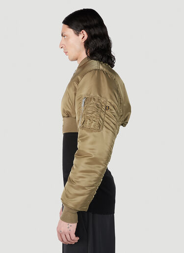 Cropped Bomber Jacket VTMNTS Cropped Bomber Jacket Green vtm0351008