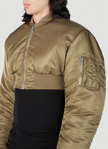 Cropped Bomber Jacket VTMNTS Cropped Bomber Jacket Green vtm0351008