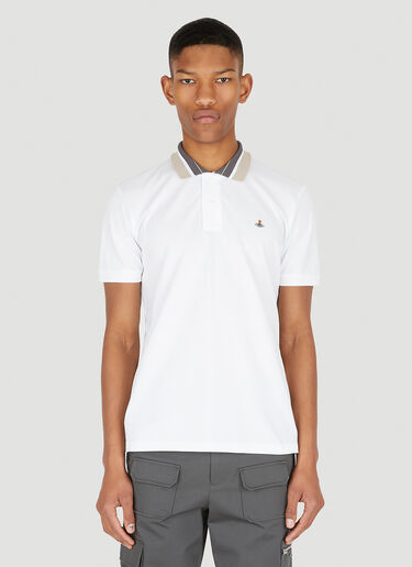 Classic Polo Striped Collar Vivienne Westwood Classic Polo Striped Collar White vvw0147002