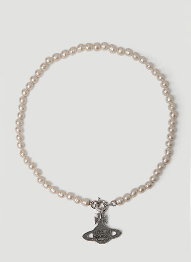 Vivienne Westwood 힐러리오스 펄 네크리스 실버 vvw0150060