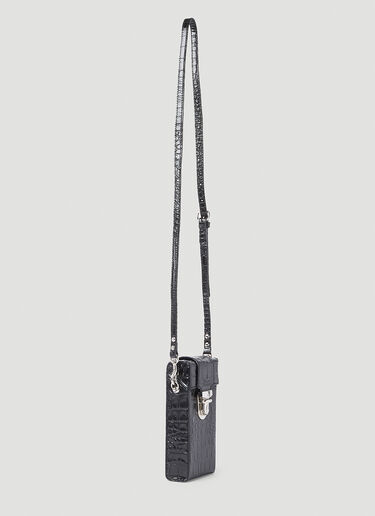 クロコダイル ボックス スマホポーチ Vivienne Westwood クロコダイル ボックス スマホポーチ ブラック vvw0152044