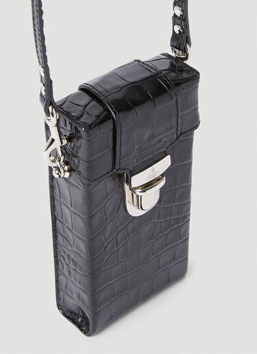 Vivienne Westwood Crocodile Box Phone Pouch Black vvw0152044