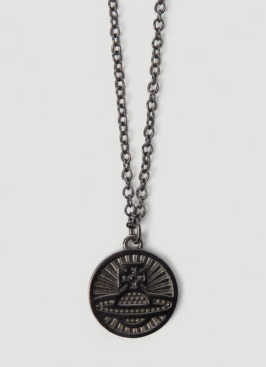 Man Richmond Pendant Necklace Vivienne Westwood Man Richmond Pendant Necklace Dark Grey vvw0152070