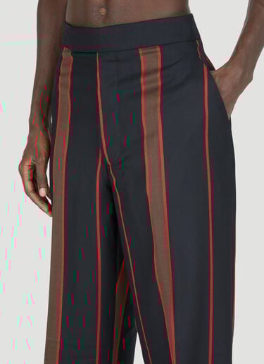 Vivienne Westwood Humphrey 条纹长裤 黑 vvw0153012