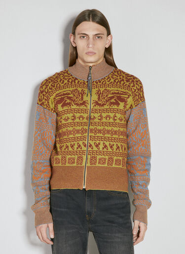 Lion 拉链开衫 Vivienne Westwood Lion 拉链开衫 黄色 vvw0154008