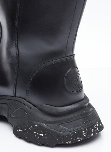 Vivienne Westwood 딜러 가죽 부츠 블랙 vvw0154009