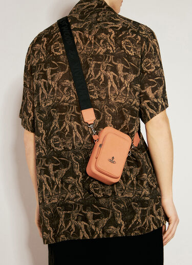 Saffiano Phone Crossbody Bag Vivienne Westwood Saffiano Phone Crossbody Bag Orange vvw0156016