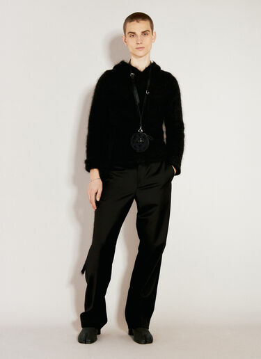 로고 플라크 랜야드 파우치 Vivienne Westwood 로고 플라크 랜야드 파우치 블랙 vvw0156018