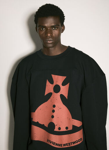 Sunken Orb Sander Sweatshirt Vivienne Westwood Sunken Orb Sander Sweatshirt Black vvw0158005