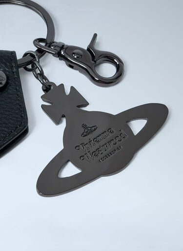 Vivienne Westwood Hammered Orb Keyring Black vvw0161015