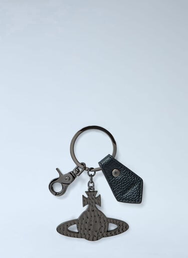 Vivienne Westwood Hammered Orb Keyring Black vvw0161015