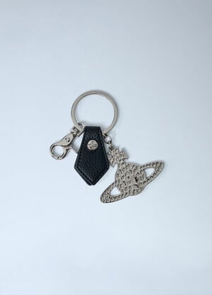 Vivienne Westwood Hammered Orb Keyring Black vvw0161016