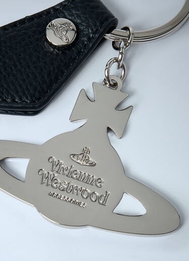 Vivienne Westwood Hammered Orb Keyring Black vvw0161016