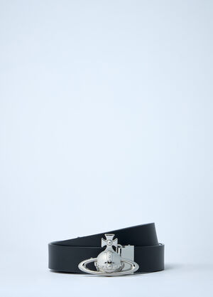 Vivienne Westwood Orb Leather Belt Black vvw0161017