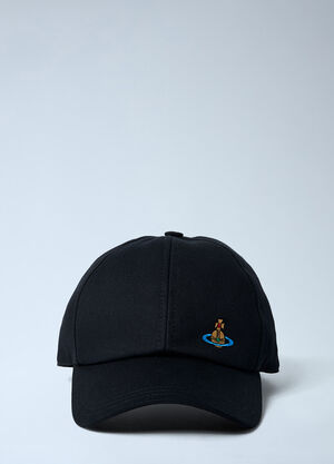 Vivienne Westwood Logo Motif Baseball Cap Black vvw0162008