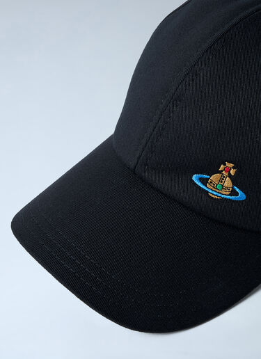 Logo Motif Baseball Cap Vivienne Westwood Logo Motif Baseball Cap Black vvw0162008