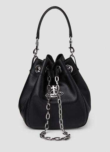 Chrissy 中号水桶手提包 Vivienne Westwood Chrissy 中号水桶手提包 黑色 vvw0249030