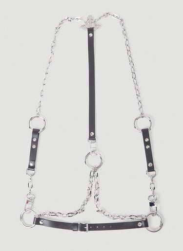 Vivienne Westwood Chain Harness 腰带 黑色 vvw0250095
