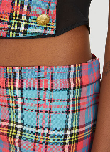 Vivienne Westwood 폼 코르셋 스커트 블루 vvw0251008