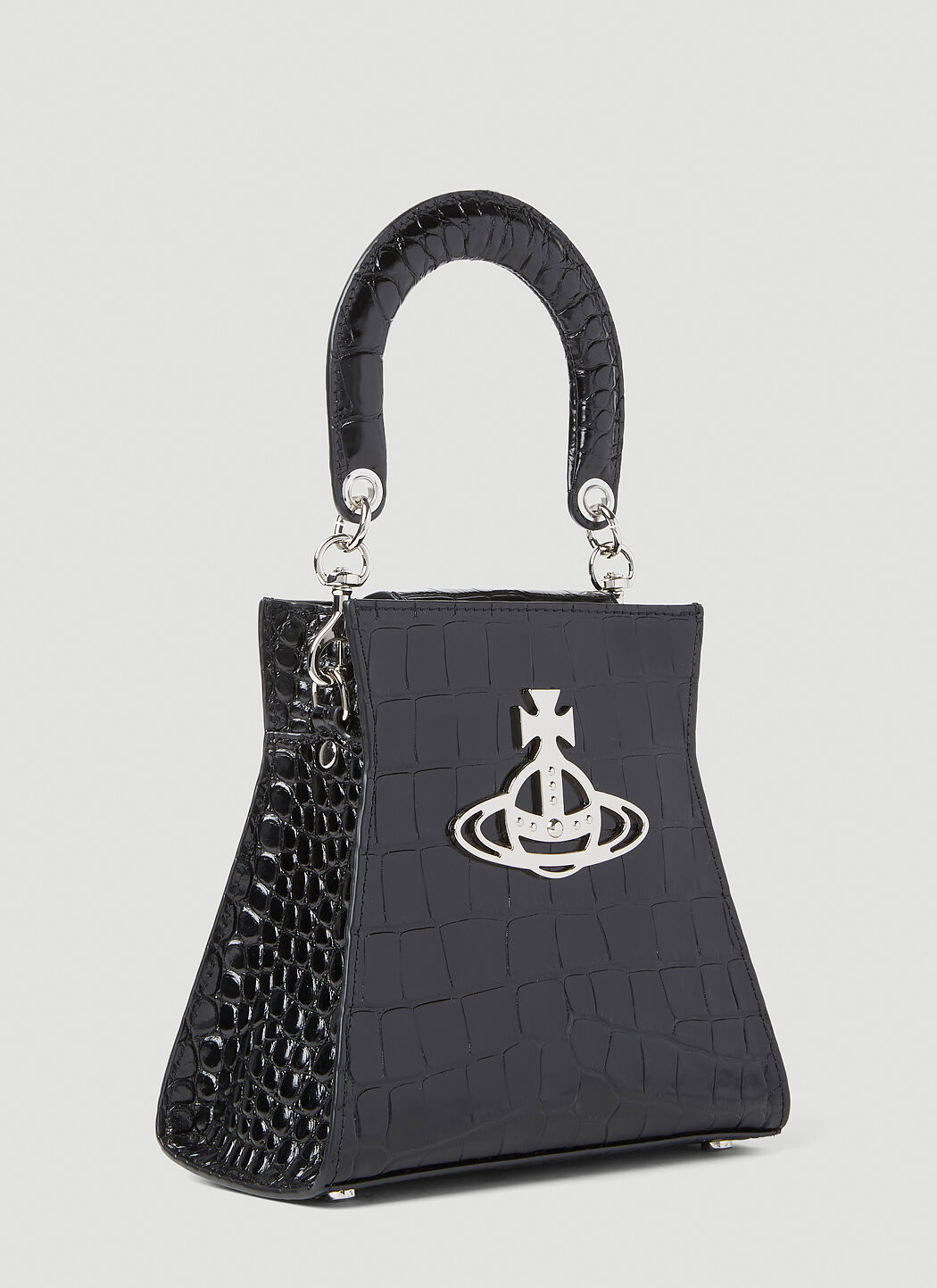 ☆Vivienne Westwood Black Shiny Patent Kelly Large Handbag☆ Vivienne Westwood Large Black Patent Kelly Handbag – Coe