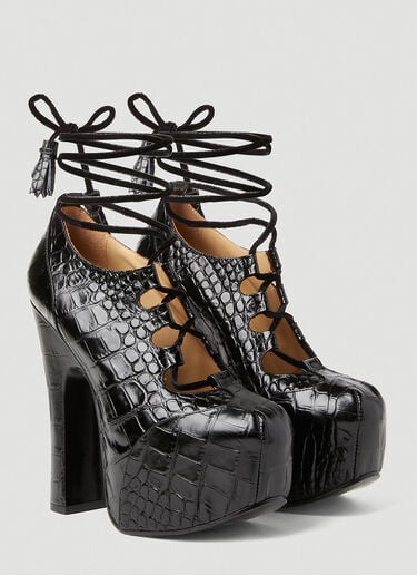 Elevated Ghillie Platform Shoes Vivienne Westwood Elevated Ghillie Platform Shoes Black vvw0251134