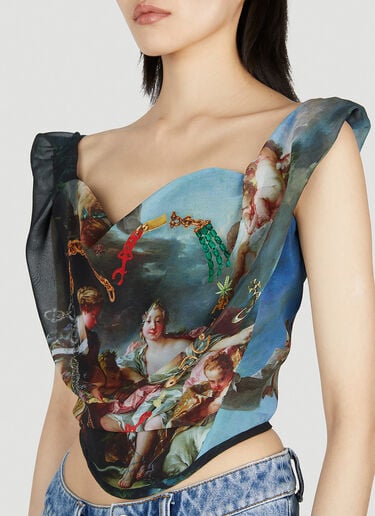 Sunday Corset Top Vivienne Westwood Sunday Corset Top Blue vvw0252007