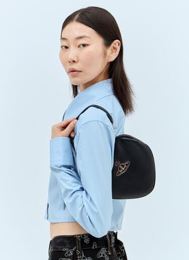 Vivienne Westwood 벨 하트 프레임 숄더백 블랙 vvw0257015