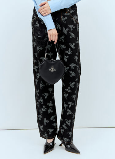Vivienne Westwood 벨 하트 프레임 숄더백 블랙 vvw0257015