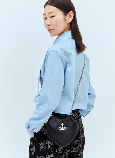 Vivienne Westwood 벨 하트 프레임 숄더백 블랙 vvw0257015