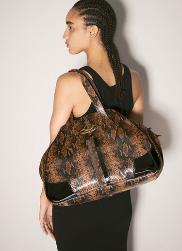 Vivienne Westwood 라지 야스민 핸드백  브라운 vvw0258009