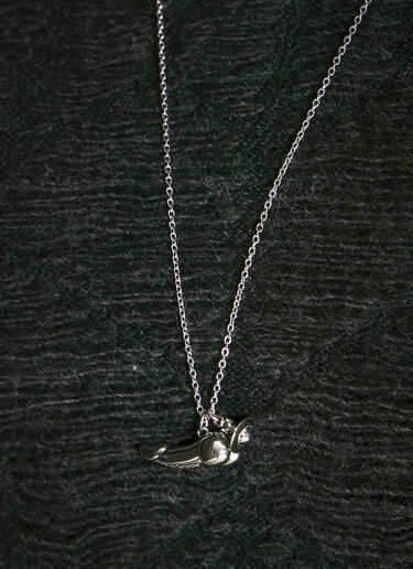 Vivienne Westwood 페니스 펜던트 목걸이 실버 vvw0258034
