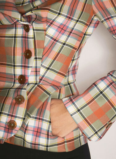 드렁큰 테일러드 블레이저 Vivienne Westwood 드렁큰 테일러드 블레이저 멀티컬러 vvw0258047