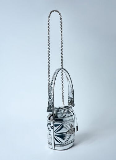 Small Kitty Bucket Bag Vivienne Westwood Small Kitty Bucket Bag Silver vvw0259001