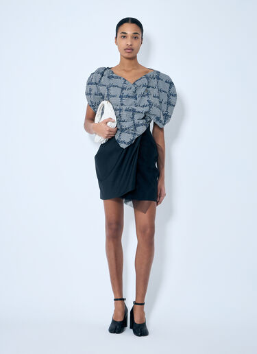 Vivienne Westwood Mini Draped Skirt Black vvw0259037