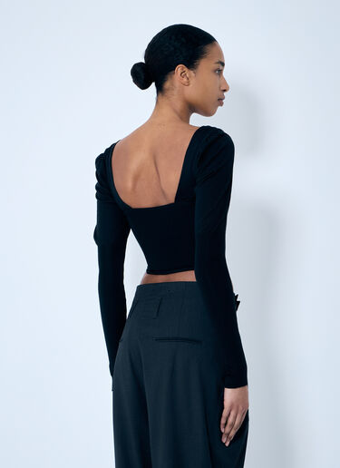 Bea Corset Cardigan Vivienne Westwood Bea Corset Cardigan Black vvw0259043