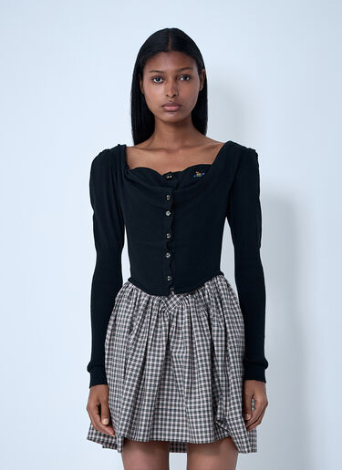 Bea Corset Cardigan Vivienne Westwood Bea Corset Cardigan Black vvw0261006