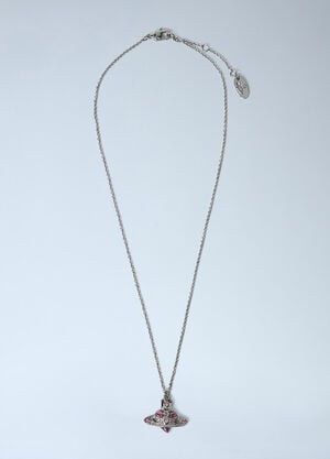 Vivienne Westwood New Diamante Heart Pendant Silver vvw0262034
