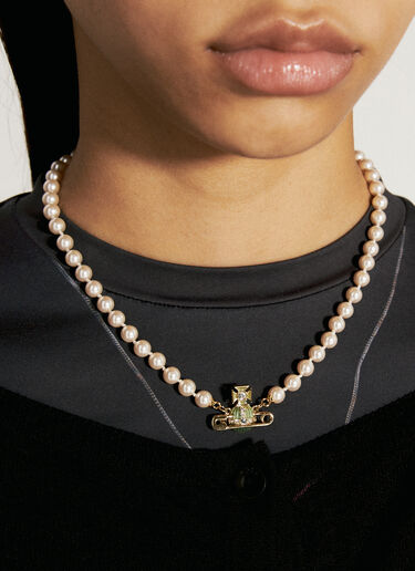 Vivienne Westwood 키티 펄 목걸이 크림 vww0256006