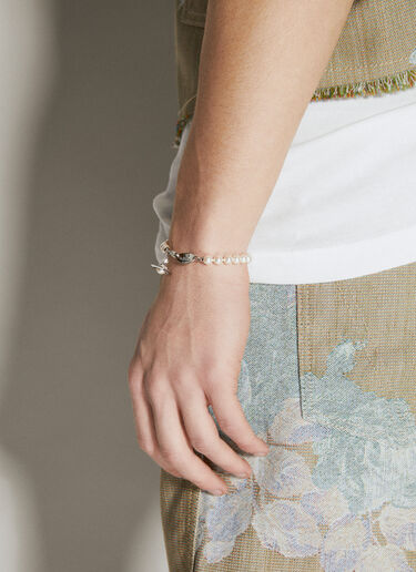 Vivienne Westwood Simonetta 珍珠手镯 银 vww0356002