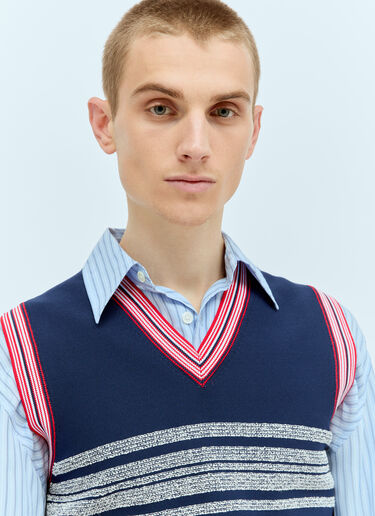 Shade Knit Vest Wales Bonner Shade Knit Vest Blue wbn0156004