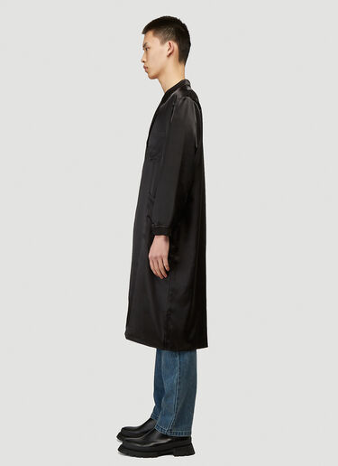Longline Satin Shirt Willy Chavarria Longline Satin Shirt Black wcv0140003