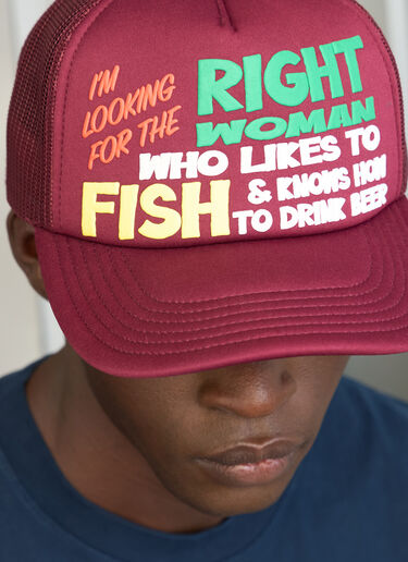 Fishing Baseball Cap Western Hydrodynamic Research Fishing Baseball Cap Burgundy whr0156006