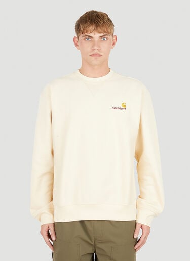 American Script Sweatshirt Carhartt WIP American Script Sweatshirt Cream wip0150052