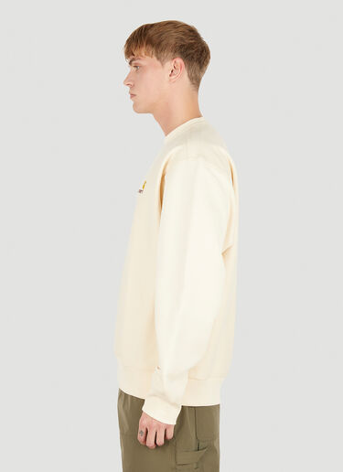 Carhartt WIP 아메리칸 스크립트 스웨트셔츠 크림 wip0150052