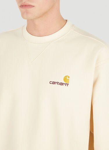 Carhartt WIP 아메리칸 스크립트 스웨트셔츠 크림 wip0150052