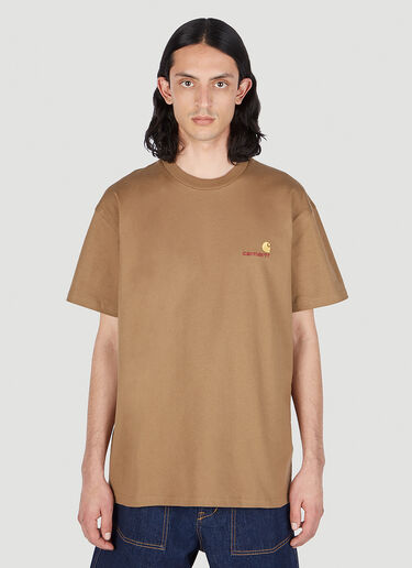 Carhartt WIP 아메리칸 스크립트 티셔츠 카멜 wip0151030