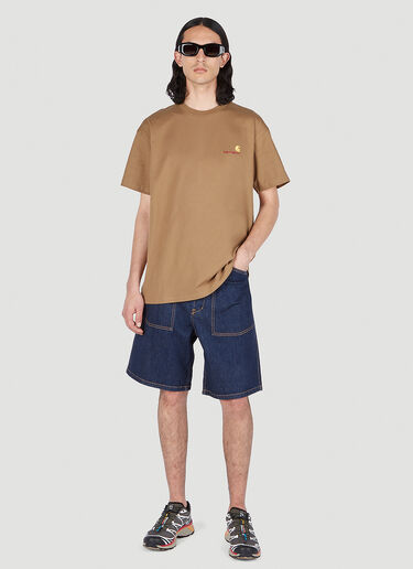 Carhartt WIP 아메리칸 스크립트 티셔츠 카멜 wip0151030