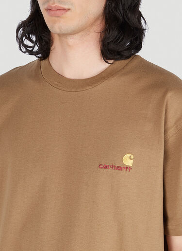 Carhartt WIP 아메리칸 스크립트 티셔츠 카멜 wip0151030