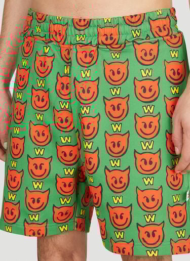 데빌 트랙 쇼츠 Walter Van Beirendonck 데빌 트랙 쇼츠 그린 wlt0152015